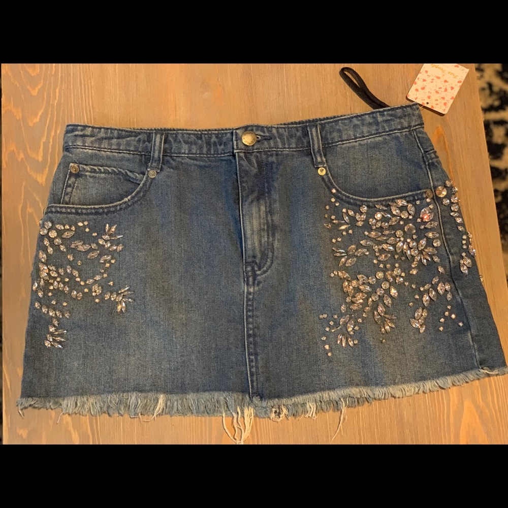 Free People Demin Skirt
